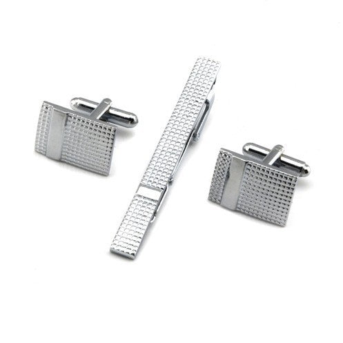 Set de 4 Piezas: Pasador de Corbata y Gemelos Elegantes - Image 3