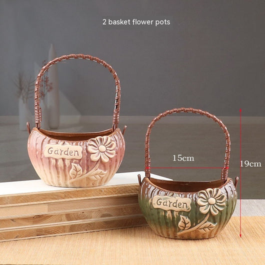 Maceta de Bonsái Suculenta en Cerámica Púrpura - Diseño Minimalista - Image 76