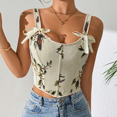 Chaleco Vintage Floral Estilo Europeo y Francés - Image 12