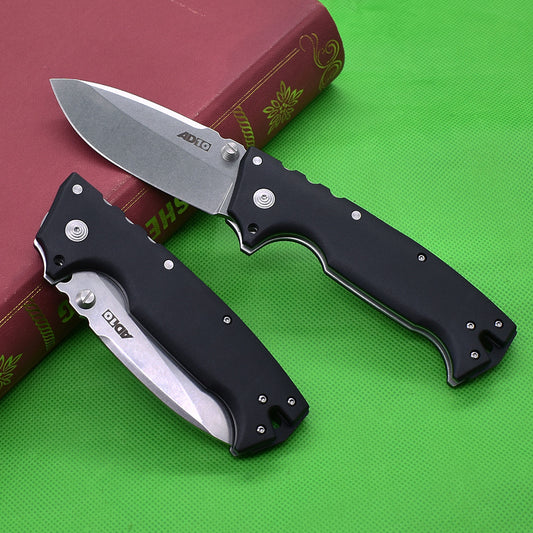 Cuchillo Plegable de Acero Endurecido para Camping y Aventura