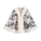 Poncho Étnico Invierno con Cuello de Pelaje Grande - Oferta Especial