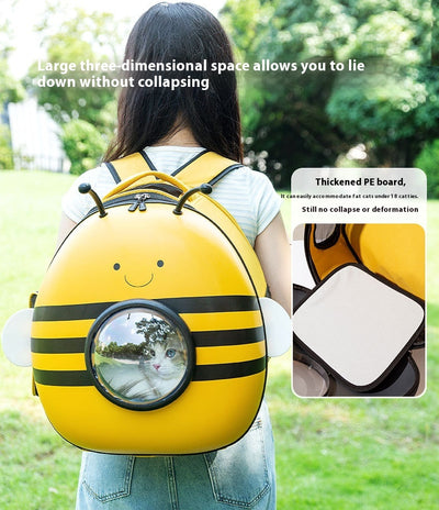 Mochila Transportadora Espacial 3D para Mascotas con Diseño de Abeja - Image 9