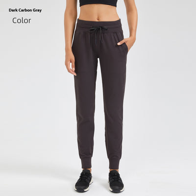 Pantalones Yoga Cintura Alta Mujer con Cordón Secado Rápido Elásticos - Image 13