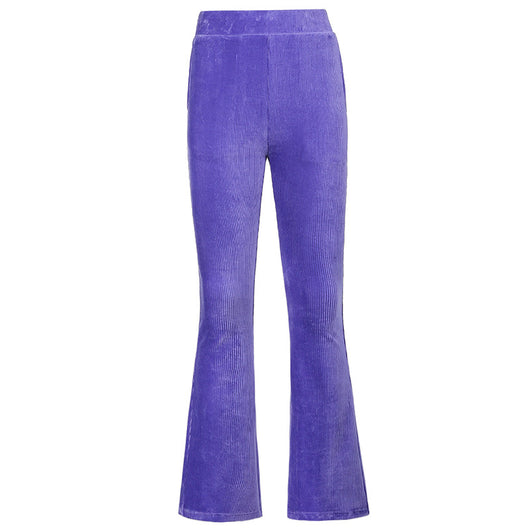 Pantalones de Pana Cintura Alta con Bolsillos - Corte Relajado y Slim - Image 11