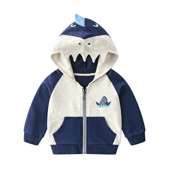 Cardigan Hoodie Infantil de Algodón con Diseños Animados