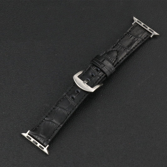 Reloj de Cuero con Textura Slub y Sistema de Liberación Rápida