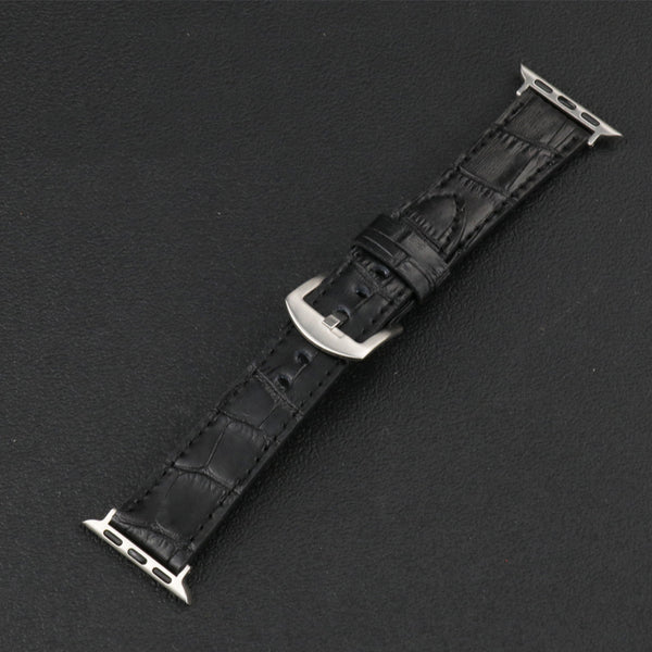 Reloj de Cuero con Textura Slub y Sistema de Liberación Rápida