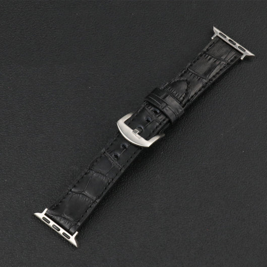 Reloj de Cuero con Textura Slub y Sistema de Liberación Rápida