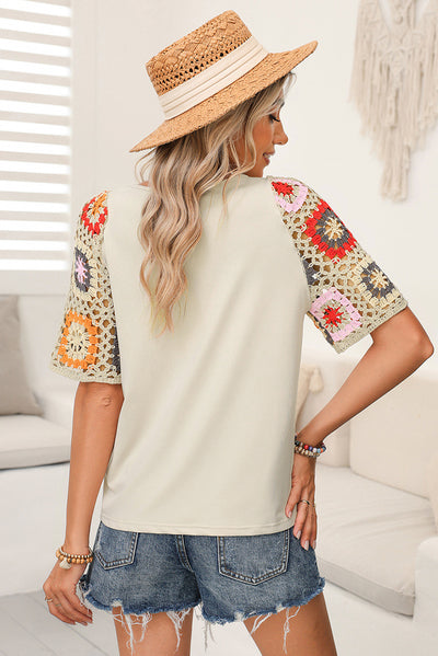 Blusa Tejida Casual Versátil de Manga Corta - Image 18