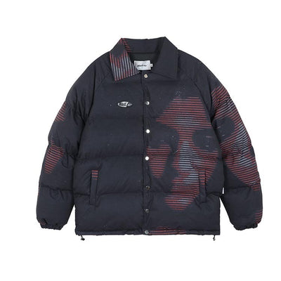 Chaqueta Suelta Gruesa con Estampado Digital de Retrato para Invierno - Image 11