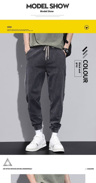 Jeans Hombre Primavera Corte Relajado Ajuste Cónico Stretch - Image 10