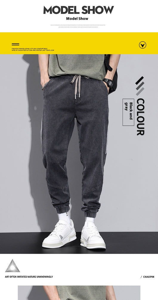 Jeans Hombre Primavera Corte Relajado Ajuste Cónico Stretch - Image 10