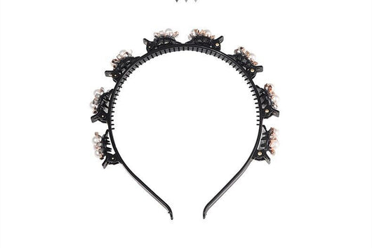 Diadema Trenzada Pastoral con Horquilla para Cabello Prensado - Image 9