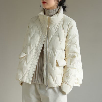 Chaqueta Acolchada Minimalista con Cierre - Perfecta para Cualquier Ocasión