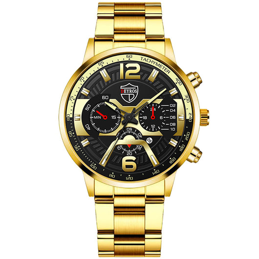 Reloj de Negocios Hombre Acero Inoxidable con Calendario Cuarzo - Image 5