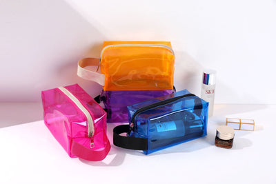 Bolsa Cosmetiquera Impermeable Multicolor con Asa de Transporte - Image 22