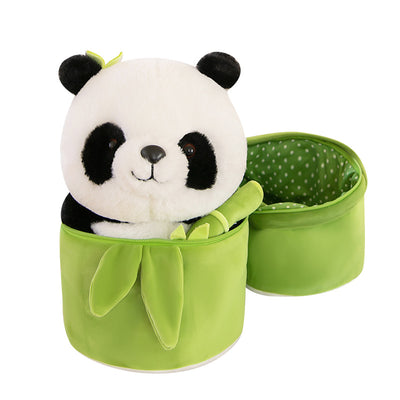 Almohada Panda con Tubo de Bambú Simulado - Image 9