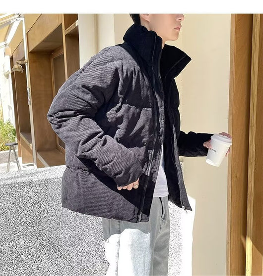 Chaqueta Acolchada de Algodón para Hombre - Estilo Deportivo y Casual - Image 7