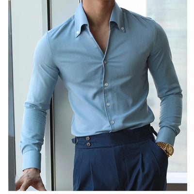 Camisa Italiana de Cuello Clásico para Hombre - Colección Otoño - Image 4