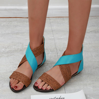 Sandalias Bohemias para Mujer con Cuña y Tejido Trenzado - Estilo Verano - Image 9
