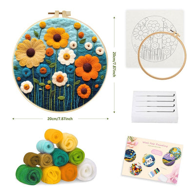 Kit de Fieltro Agujado con Marco de Bordado - Manualidades para Principiantes - Image 4