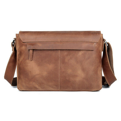 Bolso Bandolera de Cuero Vintage para Hombre - Image 9