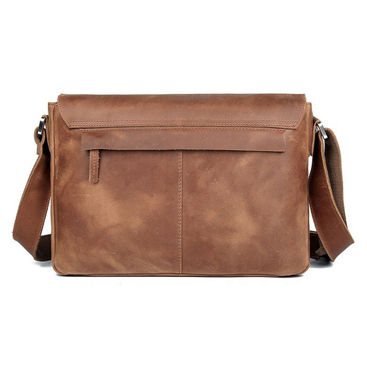 Bolso Bandolera de Cuero Vintage para Hombre - Image 9