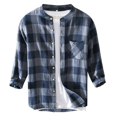 Camisa Cuadros Casual de Manga 3/4 para Hombre - Image 4