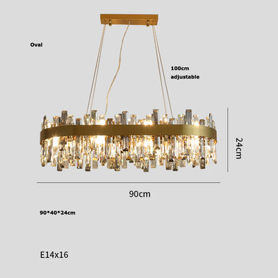 Lámpara de Araña de Cristal para Sala Elegante y Moderna - Image 8