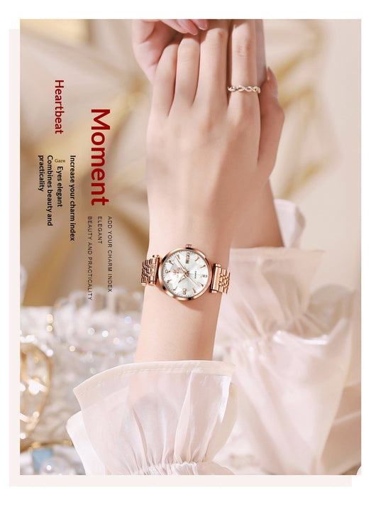 Reloj de Cuarzo para Mujer Diseño Geométrico Rombo - Image 13