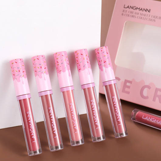 Set de 6 Labiales Mate Larga Duración Anti-transferencia