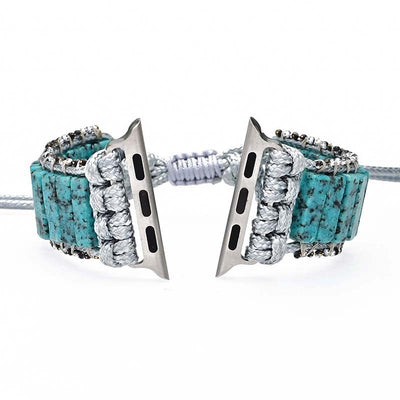 Reloj Bohemio con Pulsera de Piedra Ágata Azul - Diseño Minimalista - Image 3