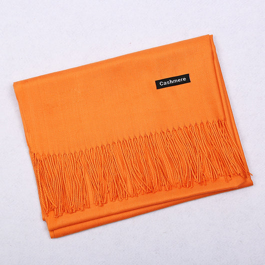 Bufanda de Cashmira Artificial Liso para Mujer 220g - Chal Cálido y Elegante - Image 10