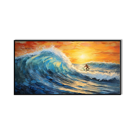 Cuadro Óleo Artesanal Gran Formato - Paisaje Marino con Velero para Sala de Estar - Image 11