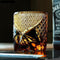 Vaso de Whiskey Cristal Ámbar Negro con Grabado Personalizado