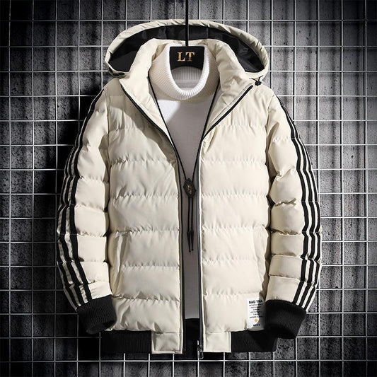 Abrigo Acolchado de Algodón para Hombre Estilo Coreano Invierno