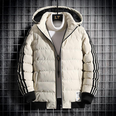 Abrigo Acolchado de Algodón para Hombre Estilo Coreano Invierno