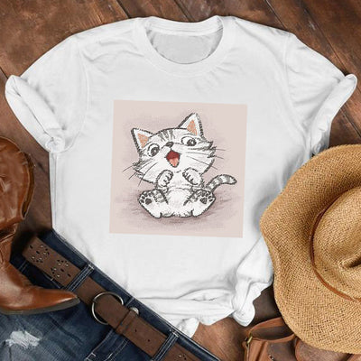 Playera Unisex Estampado Patitas de Gato - Diseño Trendy para Hombre y Mujer - Image 37
