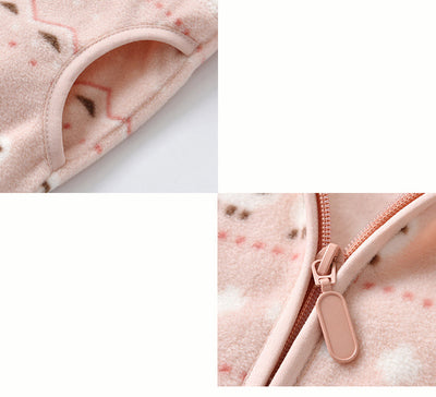 Chaqueta Polar Infantil con Diseño de Animales - Manga Larga Ligera - Image 4