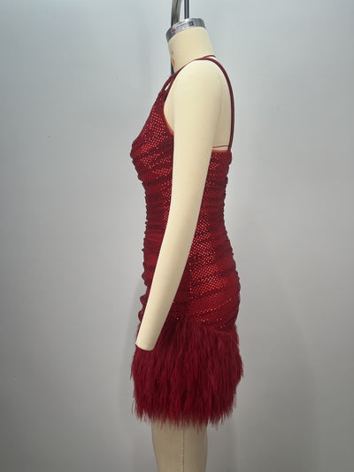 Vestido Mini Lujo con Lentejuelas Rojo Brillante - Perfecto para Celebraciones - Image 22