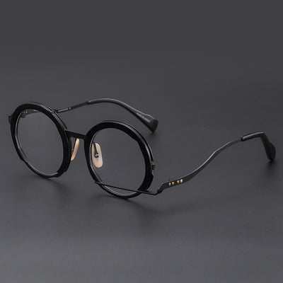 Lentes Graduados Marco Redondo Metálico - Diseño Fashion Versátil - Image 4