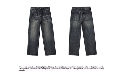 Pantalones Vaqueros Rectos Holgados Estilo Retro Americano para Hombre - Image 8