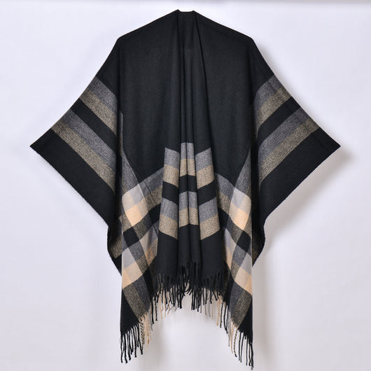 Chal con Borlas y Diseño Escocés Jacquard - Image 29