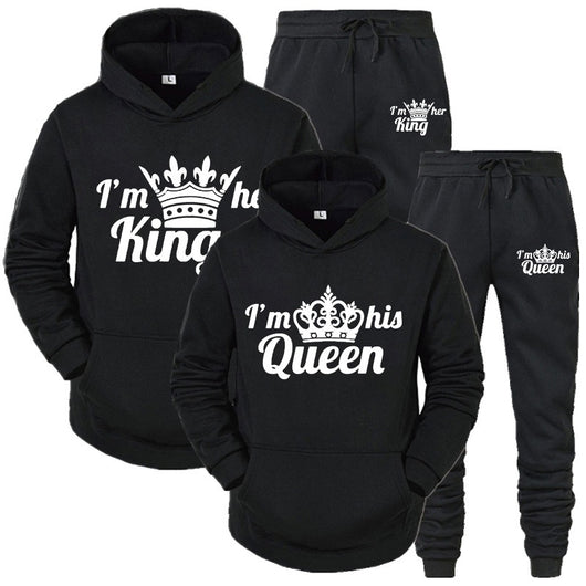 Conjunto Deportivo King Queen para Él y Ella - Sudadera y Pantalón - Image 2