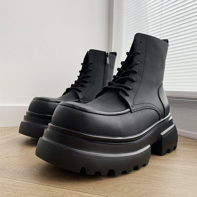 Botas Martin de Plataforma con Aumento de 7CM - Estilo Casual Elevado