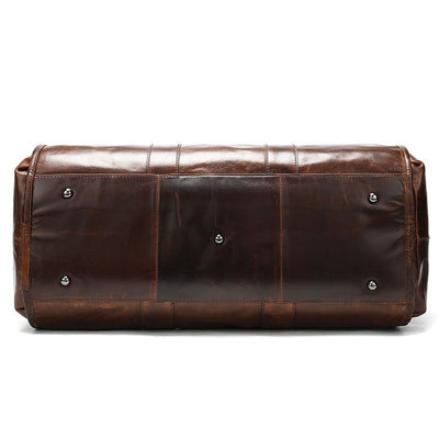 Bolso de Viaje Retro en Cuero Genuino con Gran Capacidad - Image 14