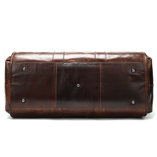 Bolso de Viaje Retro en Cuero Genuino con Gran Capacidad - Image 14