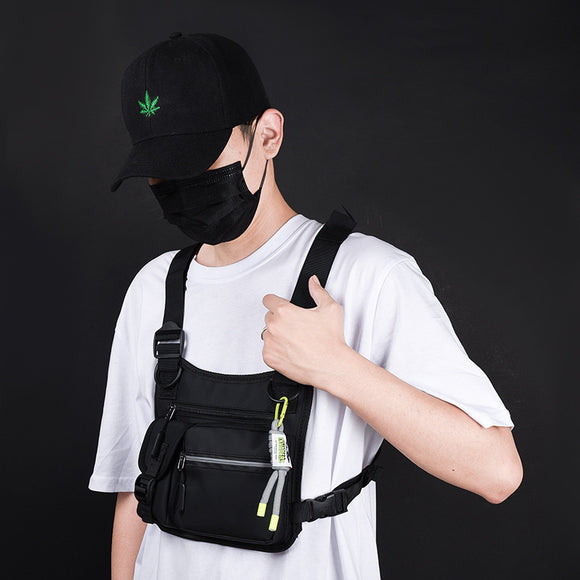 Chaleco de Trabajo Funcional con Bolsa Pectoral y Reflectivos