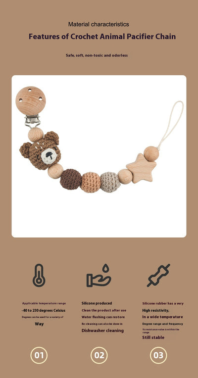Cadena Mordedor para Bebé con Diseños de Animales Divertidos - Image 22
