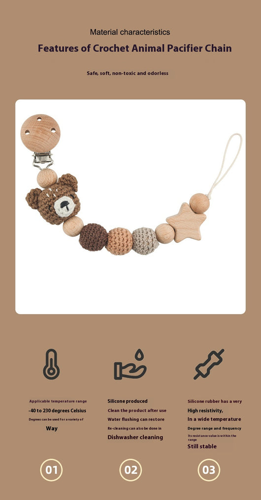 Cadena Mordedor para Bebé con Diseños de Animales Divertidos - Image 22